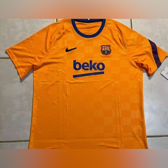 Nike FC Barcelona 2021 Pre-Match Warmup Jersey DH7688-837 Men’s Size XL - Picture 2 of 5